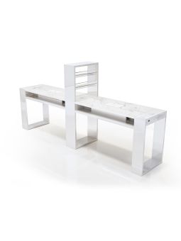 Tavolo Manicure per Centro Estetico Nails Astra Plus Double con Aspiratore B-MB