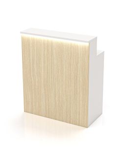 Reception per Centro Estetico - Pannello Intero R - 1mt Bianca