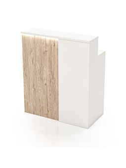 Reception per Centro Estetico - Pannello Monofascia S - 1mt Bianca