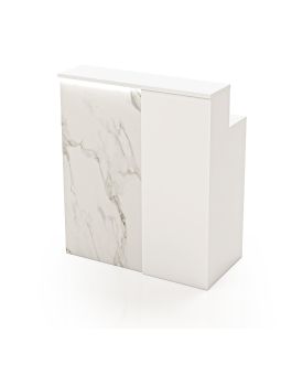 Reception per Centro Estetico - Pannello Monofascia MB - 1mt Bianca