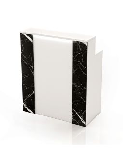 Reception per Centro Estetico - Mod. Fasce MN - 1mt Bianca