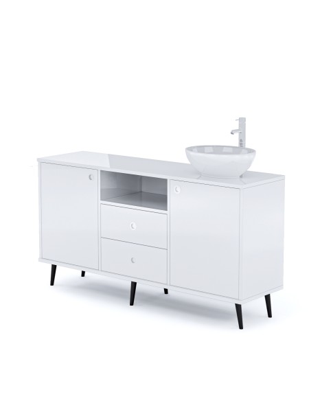 Mobile per Cabina Estetica 150cm con Lavabo e Miscelatore BMB