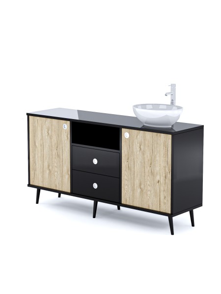 Mobile per Cabina Estetica 150cm con Lavabo e Miscelatore BMB