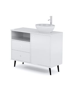 Mobile per Cabina Estetica 100cm con Lavabo e Miscelatore BB