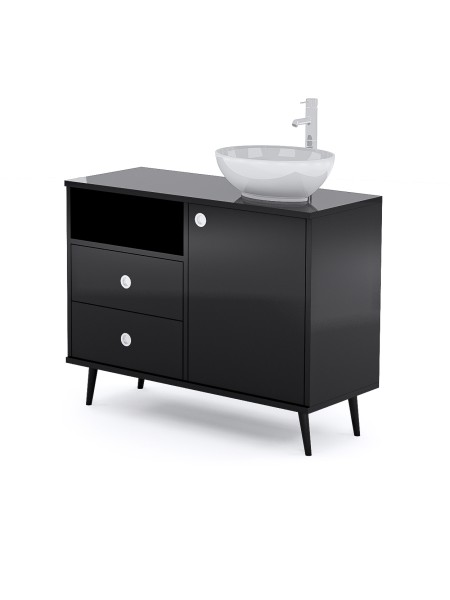 Mobile per Cabina Estetica 100cm con Lavabo e Miscelatore BB