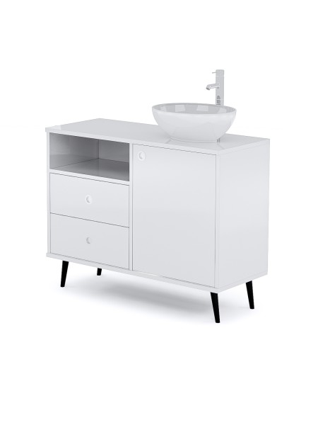 Mobile Cabina Estetica 100cm con Lavabo e Miscelatore BMB