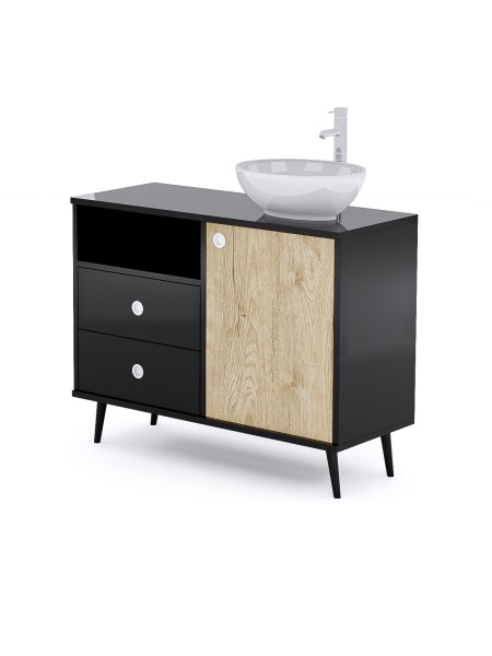 Mobile Cabina Estetica 100cm con Lavabo e Miscelatore BMB