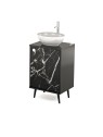 Mobile per Cabina Estetica 50cm con Lavabo e Miscelatore BB