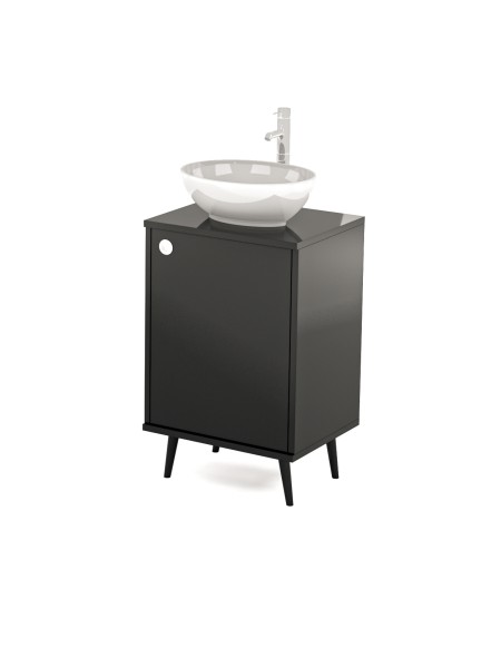 Mobile per Cabina Estetica 50cm con Lavabo e Miscelatore BB