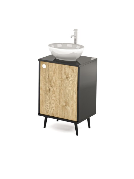 Mobile per Cabina Estetica 50cm con Lavabo e Miscelatore BB