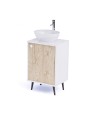 Mobile per Cabina Estetica 50cm con Lavabo e Miscelatore BMB