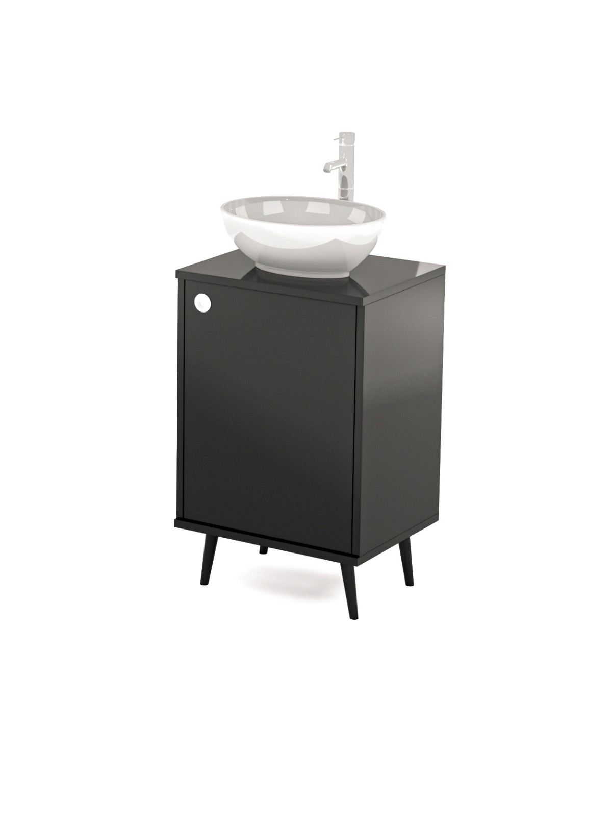 Mobile per Cabina Estetica 50cm con Lavabo e Miscelatore BMB