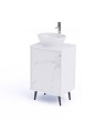Mobile per Cabina Estetica 50cm con Lavabo e Miscelatore BS