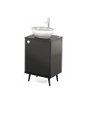 Mobile per Cabina Estetica 50cm con Lavabo e Miscelatore BS