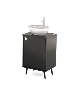Mobile per Cabina Estetica 50cm con Lavabo e Miscelatore NN