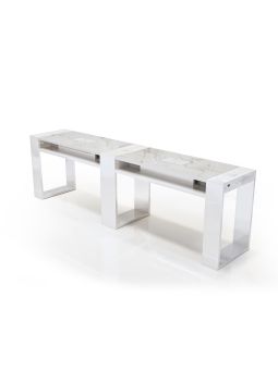 Tavolo Manicure per Centro Estetico Nails Astra Simple Double B-MB