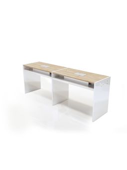 Tavolo Manicure per Centro Estetico Nails Worker Simple Double B-S