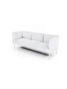 Divanetto Sala d'Attesa in Ecopelle Bianco 3 Posti