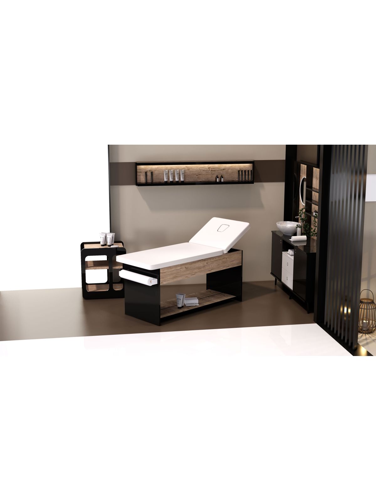 Lettino Massaggio per Centro Estetico Modello Beauty Bianco Lettino Massaggio per Centro Estetico Modello Beauty Bianco