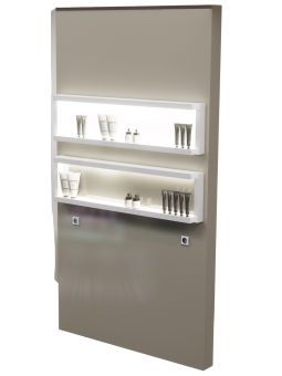 Parete Attrezzata Marmorizzato Tortora