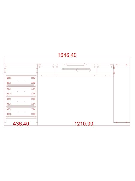 Tavolo Manicure Astra Simple con Aspiratore B-B 140cm | Pierucci