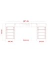 Tavolo Manicure Astra Simple con Aspiratore B-B 140cm | Pierucci