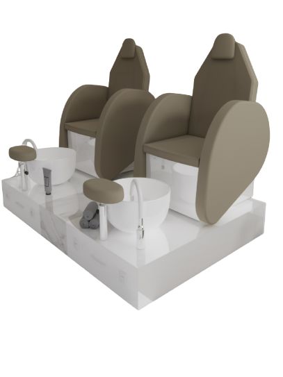 Poltrona Podo Pedicure Manicure Tavolo Nails Aspiratore Unghie Lettino Massaggio Reception Banco Cassa Arredamento Centro Esteti