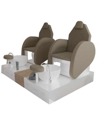 Poltrona Podo Pedicure Manicure Tavolo Nails Aspiratore Unghie Lettino Massaggio Reception Banco Cassa Arredamento Centro Esteti