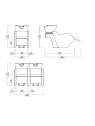 Poltrona Lavaggio Modulabile - Postazione Doppia